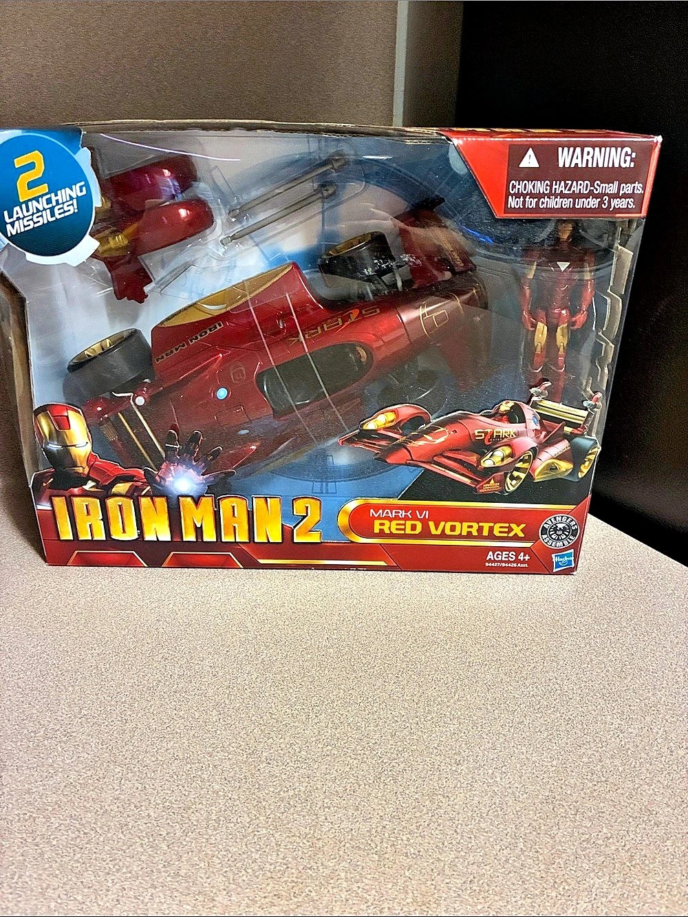 Marvel Iron Man 2 Mark VI Red Vortex Red Vortex Vehicle NWT